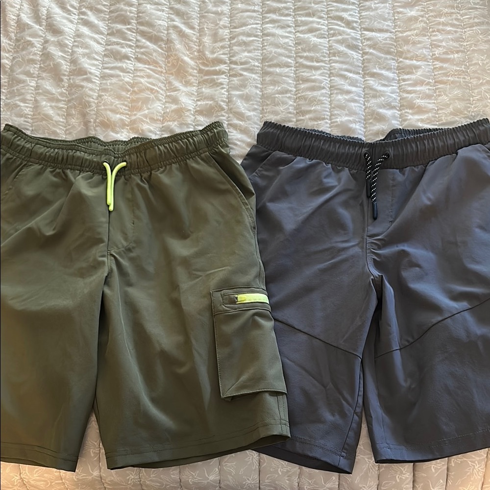 2 Boys all in motion adventure shorts